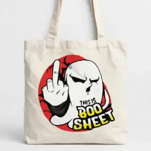 this is boo sheet svg design printed on a plain product mockup