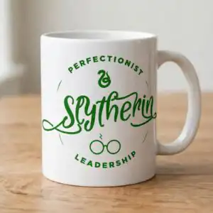 perfectionist slythenrin leadership harry house pride text badge design perfectionist slythenrin leadership harry svg design printed on a plain product mockup