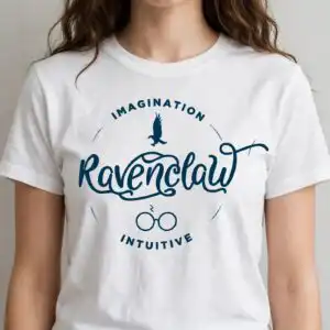 imagination ravenclau intuitive harry potter badge - ravenclaw house emblem design imagination ravenclau intuitive harry svg design printed on a plain product mockup