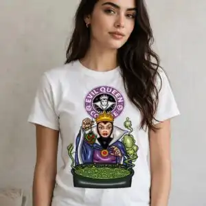 evil queen png design printed on a plain product mockup