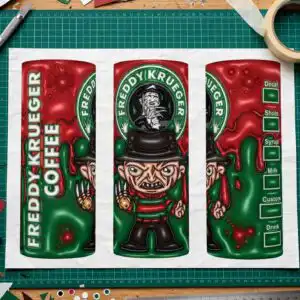 freddy krueger hat png design printed on a plain product mockup