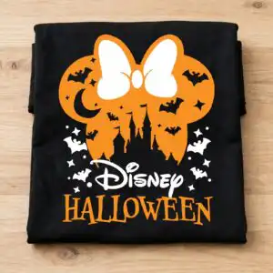 disney mimine ears halloween svg design printed on a plain product mockup