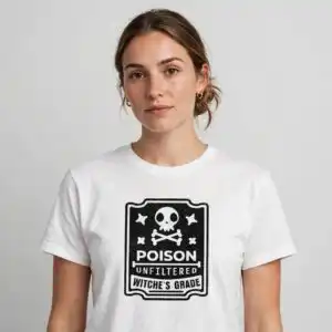 halloween label svg design printed on a plain product mockup