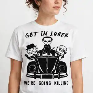 get in loser svg design printed on a plain product mockup