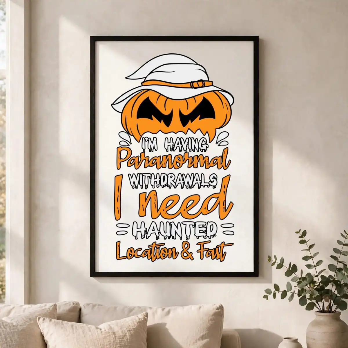 im having paranormal withdrawals svg design printed on a plain product mockup
