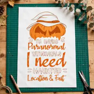 im having paranormal withdrawals svg design printed on a plain product mockup