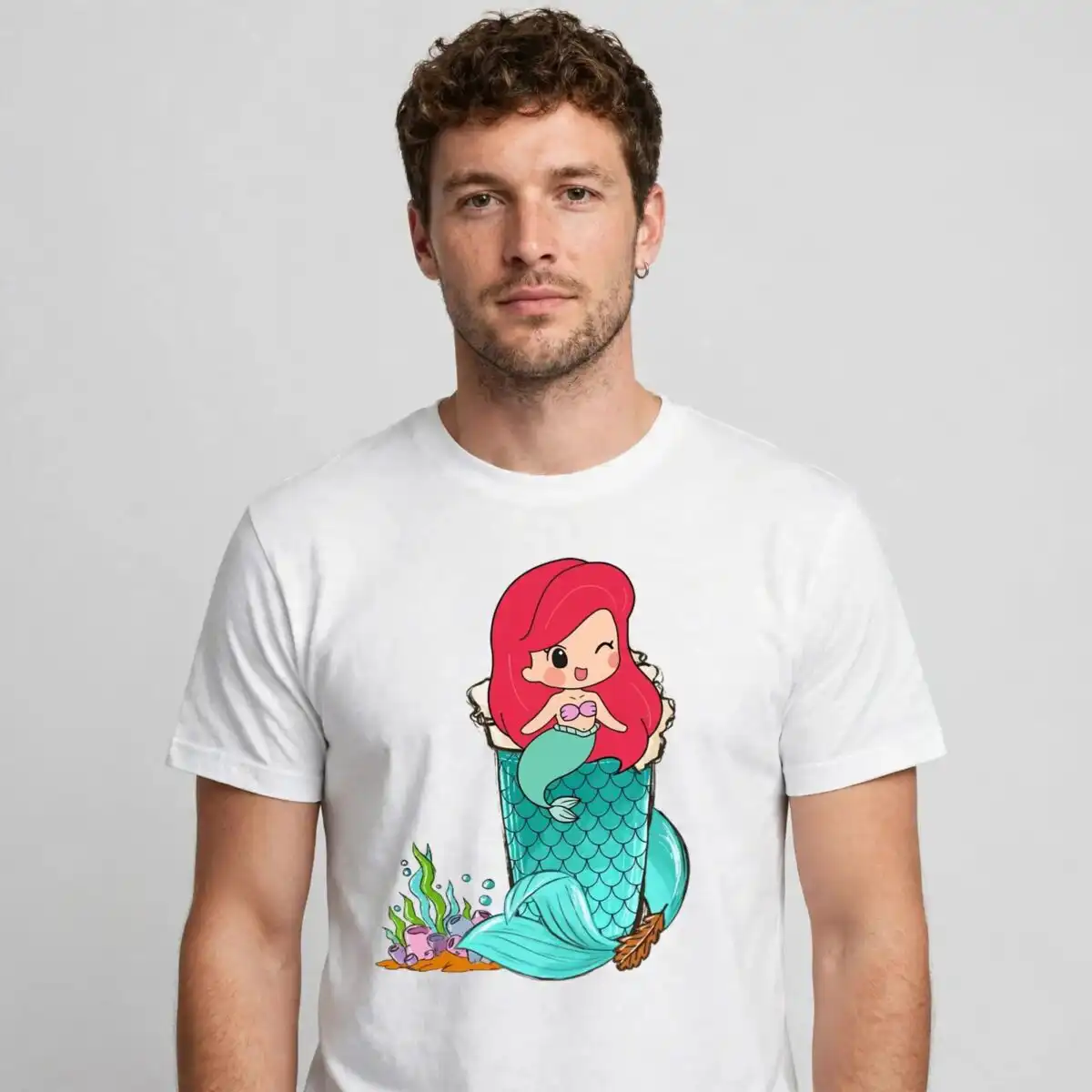 disney princess coffee halloween png design printed on a plain product mockup