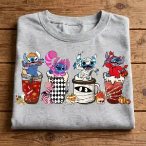 layerd halloween coffee creatures art with transparent png for shirts and mugs layerd png design printed on a plain product mockup