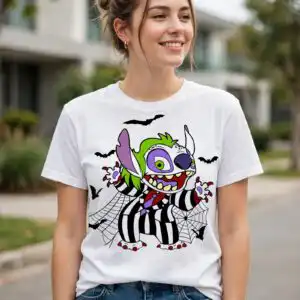 halloween bat clipart black and white design printed on a plain product mockup