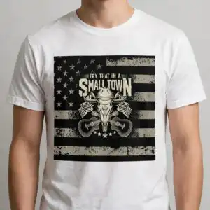 patriotic png images design printed on a plain product mockup