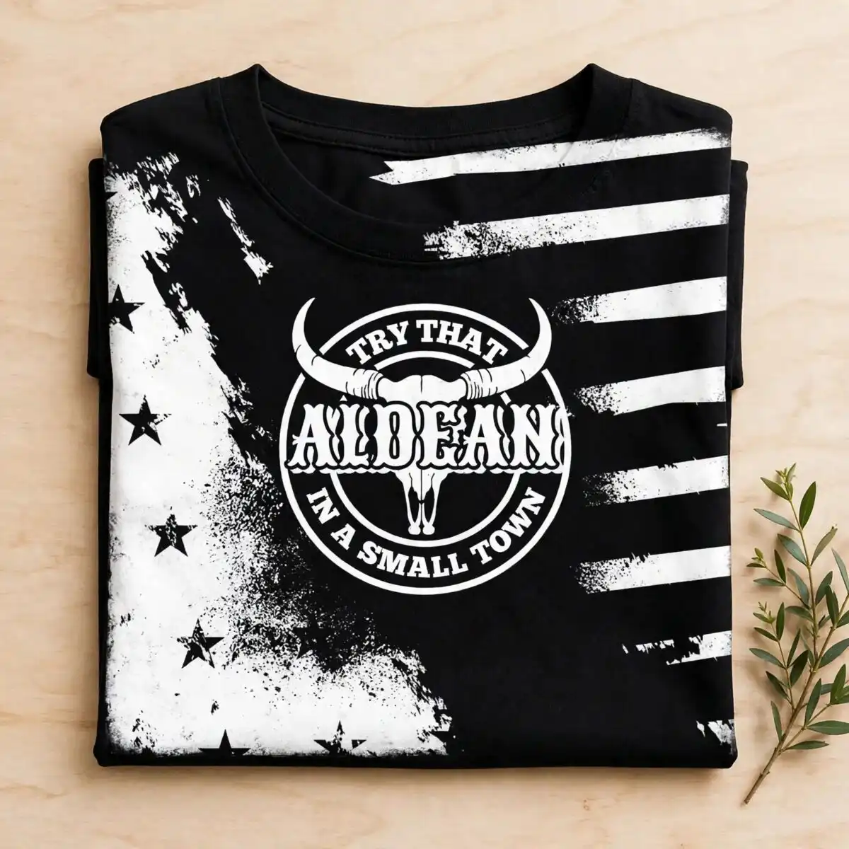 patriotic stars png design printed on a plain product mockup