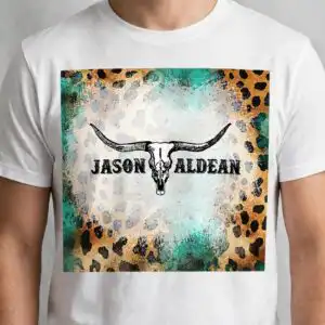 jason aldean bull skull country western music clipart tumbler wrap country western music clipart design printed on a plain product mockup