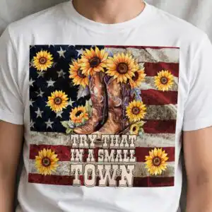 western cowboy png design printed on a plain product mockup