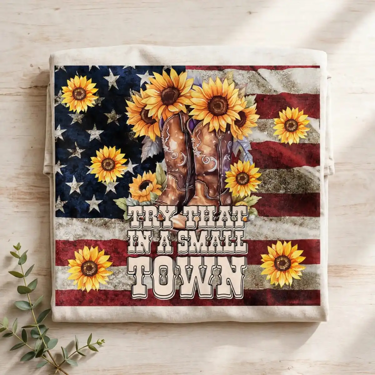 western cowboy png design printed on a plain product mockup