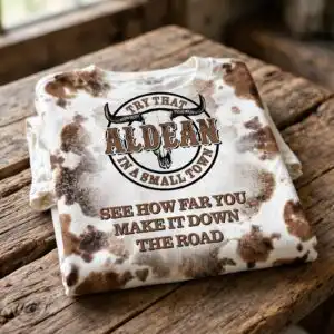 longhorn skull emblem country sublimation design printed on a plain product mockup
