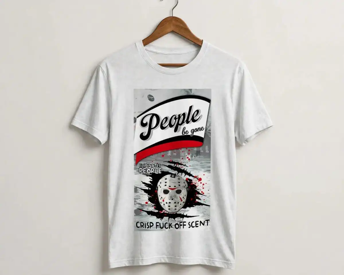 people be gone parody spray can label tumbler wrap design parody spray can label png design printed on a plain product mockup