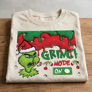 grinch mode 3d inflated puff christmas tumbler wrap png design 3d inflated puff christmas png design printed on a plain product mockup