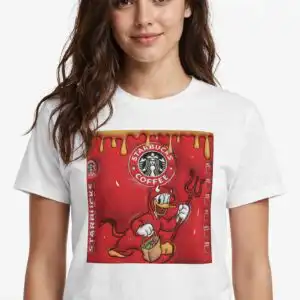 donald duck dressed as halloween devil tumbler wrap png for 20oz cup donald duck dressed as png design printed on a plain product mockup