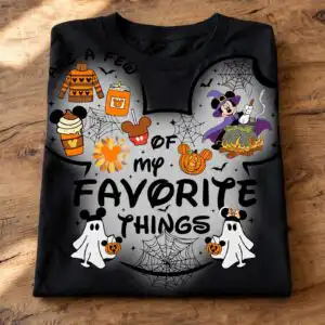 these are a few of my favorite things png design printed on a plain product mockup