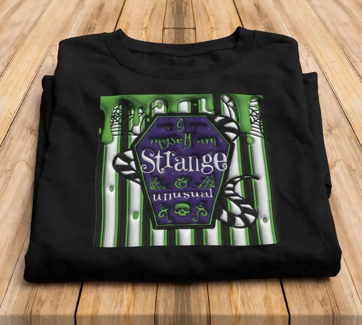3d inflated puff myself strange gothic halloween coffin tumbler wrap 3d inflated puff myself png design printed on a plain product mockup