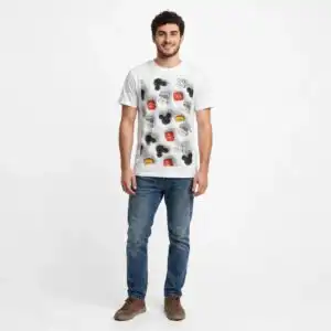 cute 3d inflated puff mickey cartoon icons tumbler wrap for birthdays 3d inflated puff mickey png design printed on a plain product mockup