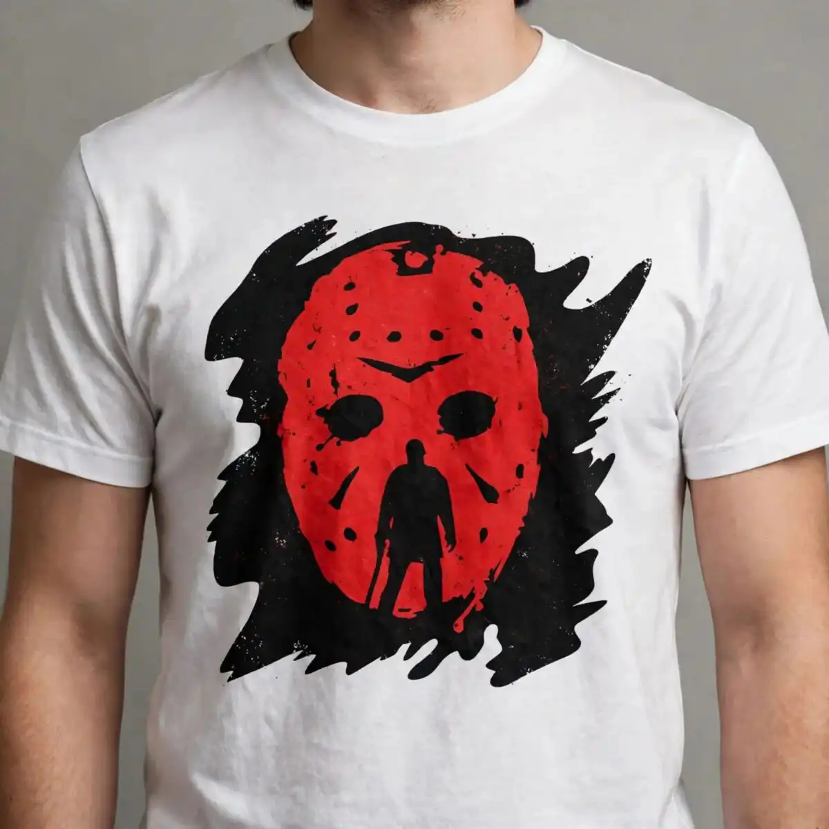 jason horror hockey mask design for halloween shirts and tumblers jason mask svg design printed on a plain product mockup