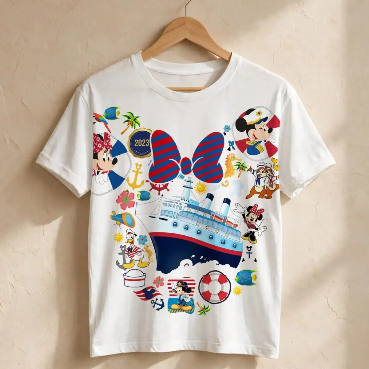 minnie disney ship disney png sublimation design printed on a plain product mockup