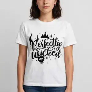 sassy halloween villain inspired bad girls quote for shirts and parties halloween villain inspired bad girls svg design printed on a plain product mockup