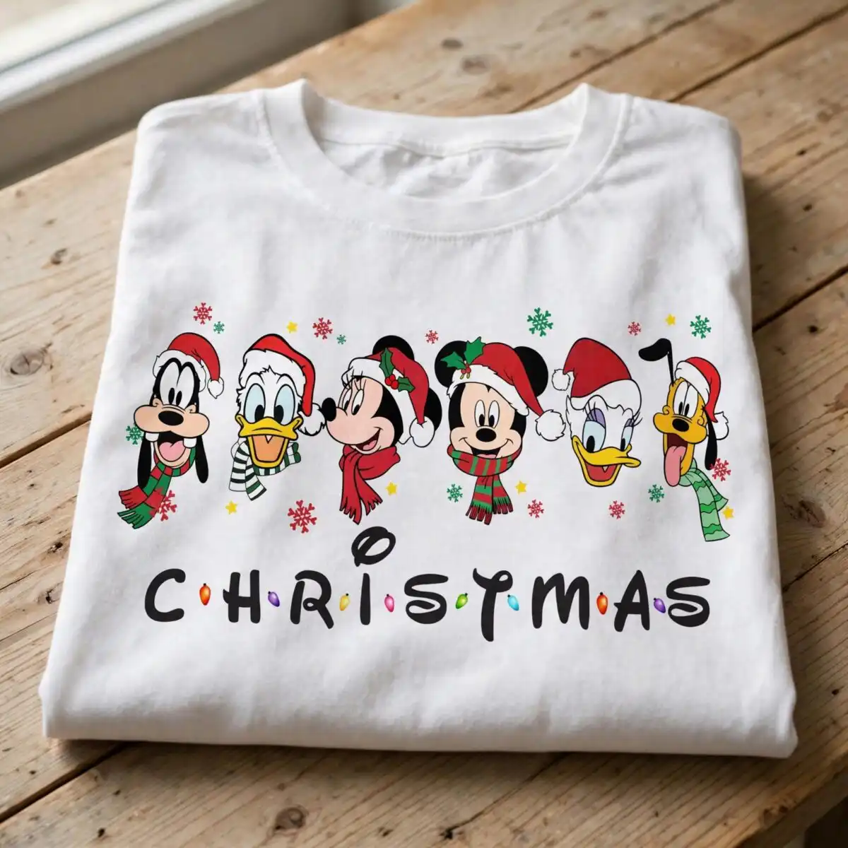 cartoon characters png images design printed on a plain product mockup