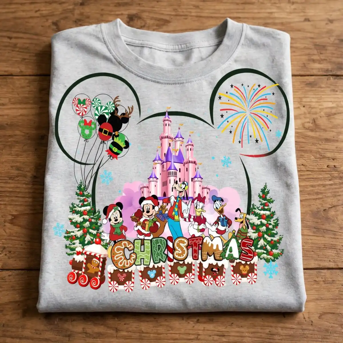 christmas celebration images png design printed on a plain product mockup
