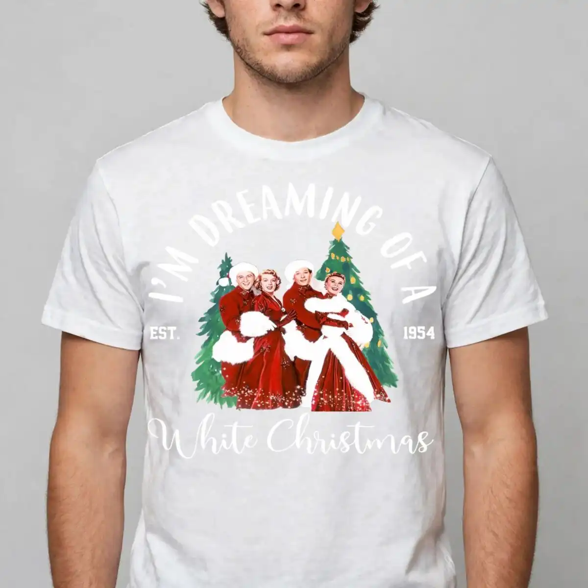 disney i'm dreaming white png design printed on a plain product mockup