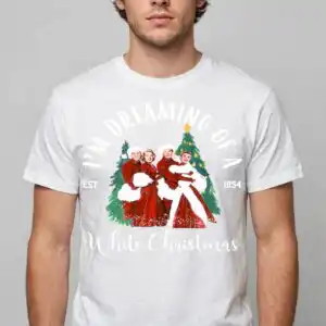 disney i'm dreaming white png design printed on a plain product mockup