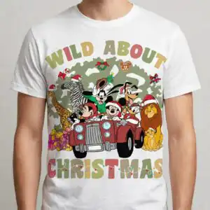 wild about christmas eve safari jeep png for holiday shirts and gifts wild christmas eve png design printed on a plain product mockup