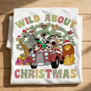 wild about christmas eve safari jeep png for holiday shirts and gifts wild christmas eve png design printed on a plain product mockup