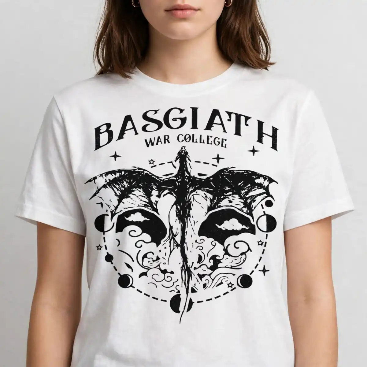 basgiath war college dragon emblem png for fourth wing fans fourth wing dragon png design printed on a plain product mockup