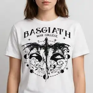 basgiath war college dragon emblem png for fourth wing fans fourth wing dragon png design printed on a plain product mockup
