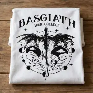basgiath war college dragon emblem png for fourth wing fans fourth wing dragon png design printed on a plain product mockup