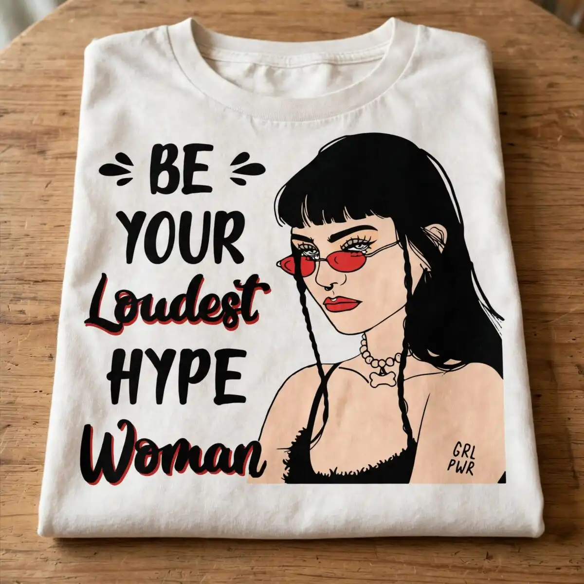 be your loudest hype svg design printed on a plain product mockup