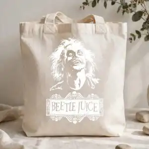 beetlejuice horror movie halloween wild-haired portrait with sign cut file beetlejuice horror movie halloween svg design printed on a plain product mockup