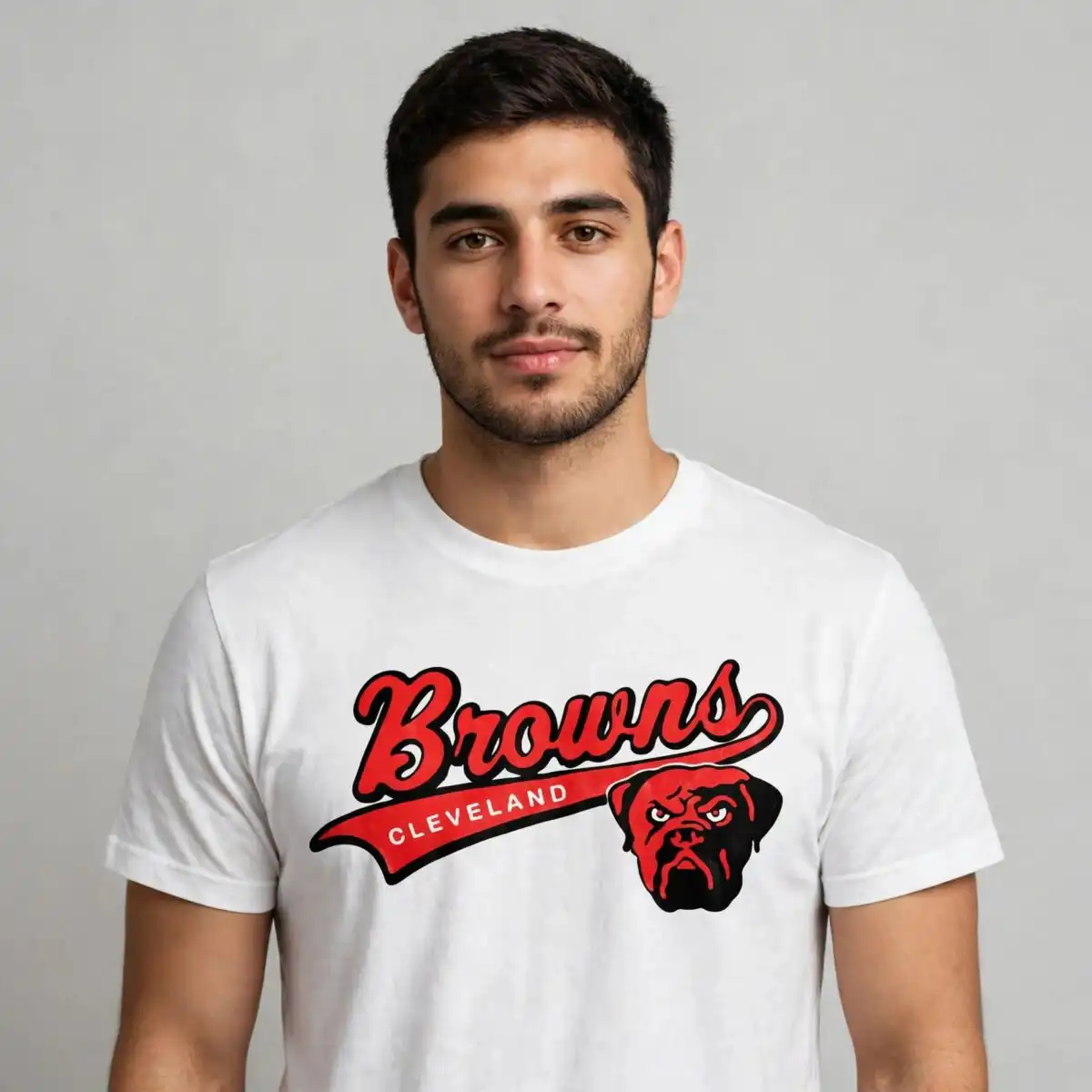 cleveland browns cricut design design printed on a plain product mockup