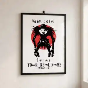 keep calm svg design printed on a plain product mockup