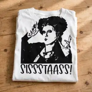 sissstaass hocus pocus halloween sisters silhouette cut file sissstaass hocus pocus halloween svg design printed on a plain product mockup