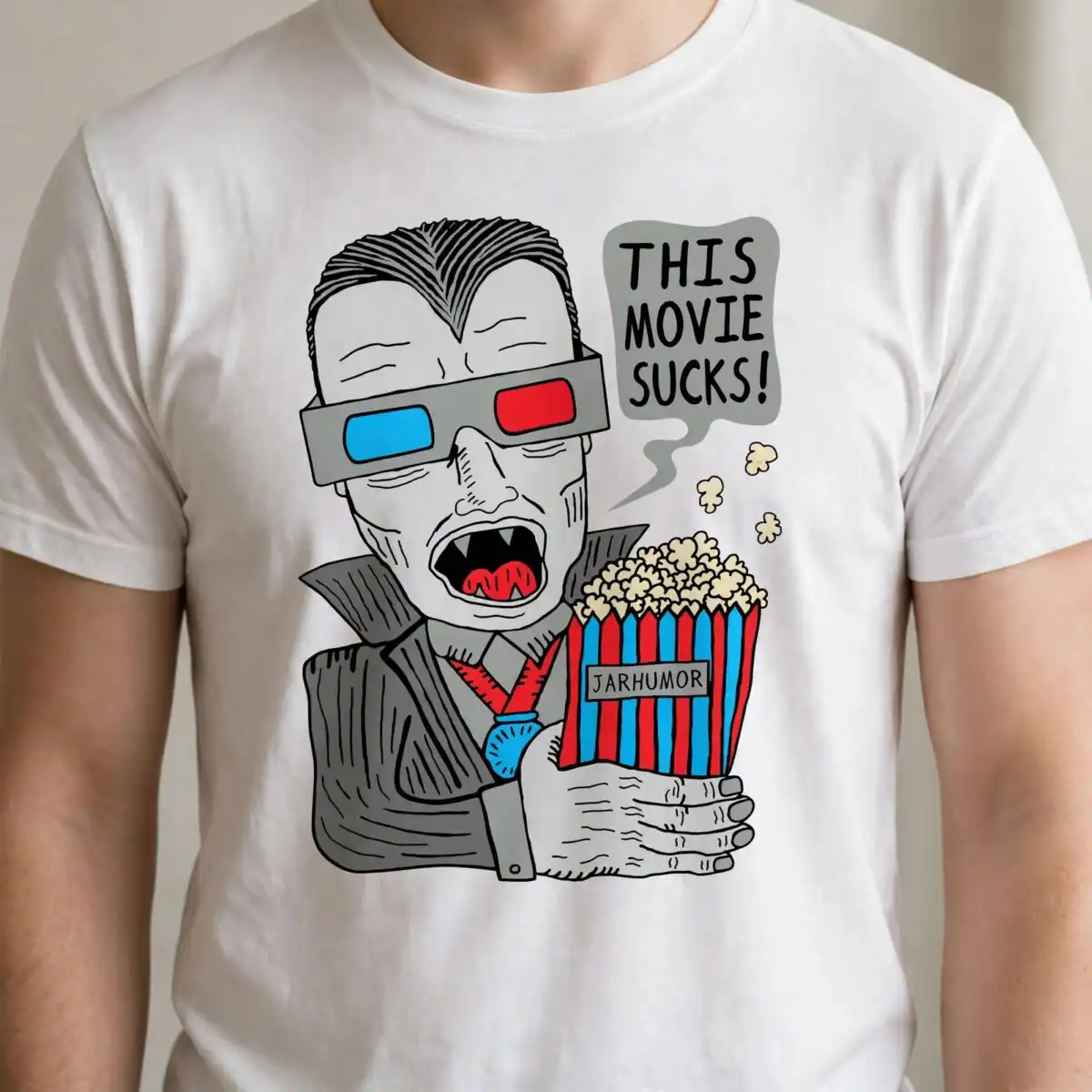 this movie sucks funny svg design printed on a plain product mockup