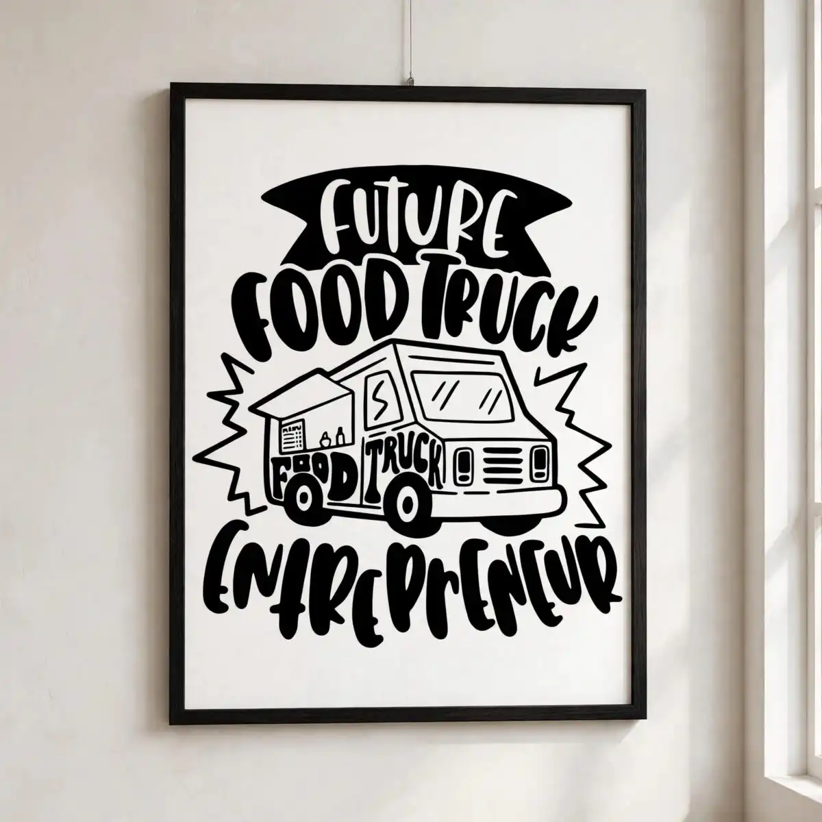 future food truck entrepreneur cartoon truck images for small business owners food truck png images design printed on a plain product mockup