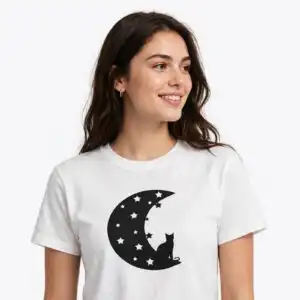 four moons halloween crescent moon clipart set with spooky cutouts halloween crescent moon clipart design printed on a plain product mockup