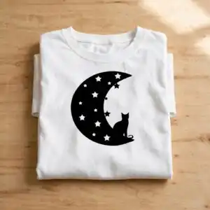 four moons halloween crescent moon clipart set with spooky cutouts halloween crescent moon clipart design printed on a plain product mockup