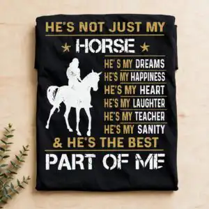 horse and rider svg design printed on a plain product mockup