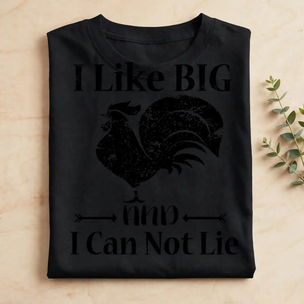 like can not lie svg design printed on a plain product mockup