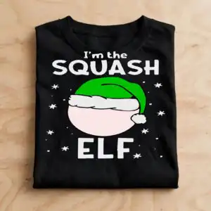i'm the squash elf funny christmas design with elf hat for shirts i'm squash elf elf svg design printed on a plain product mockup