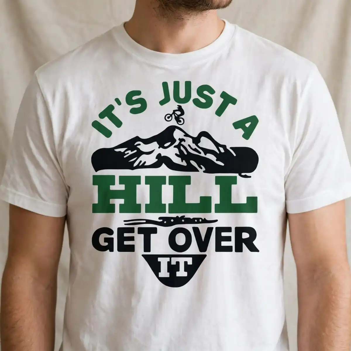 it just hill get svg design printed on a plain product mockup